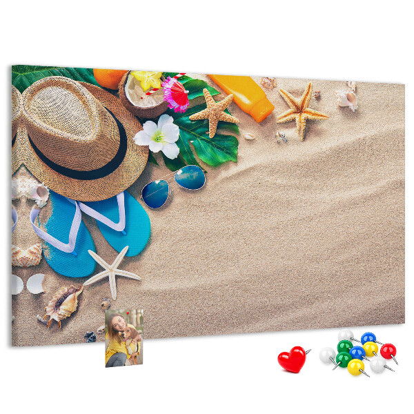 Panou din pluta Amintiri de vară la plajă cu accesorii
