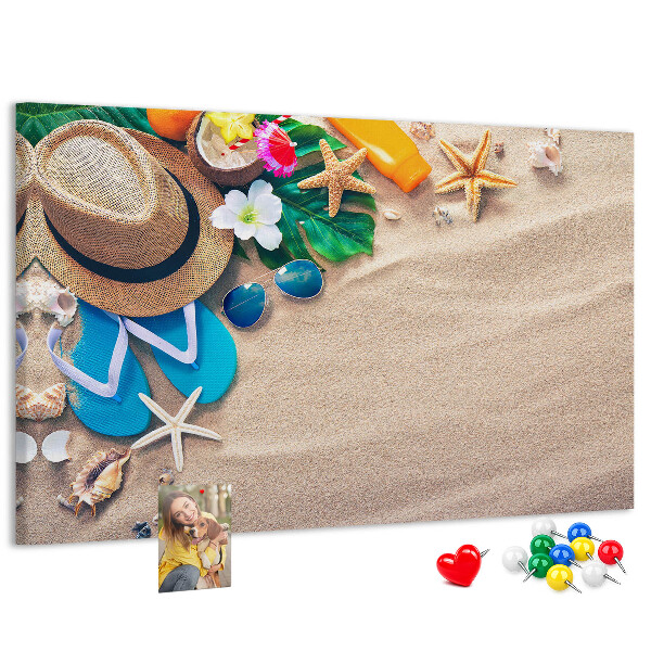 Panou din pluta Amintiri de vară la plajă cu accesorii