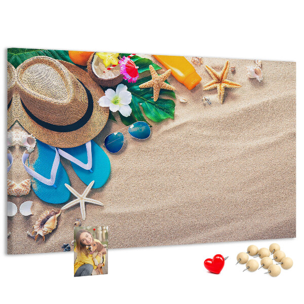 Panou din pluta Amintiri de vară la plajă cu accesorii
