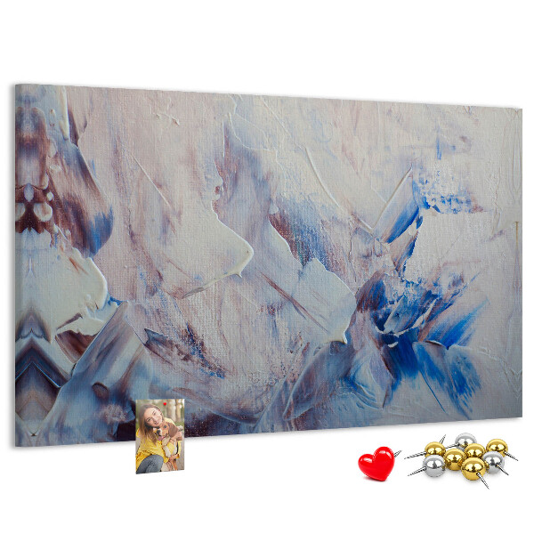 Panou de pluta Peisaj abstract cu tonuri de albastru