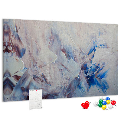 Panou de pluta Peisaj abstract cu tonuri de albastru
