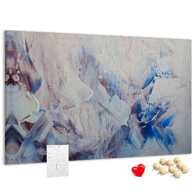 Panou de pluta Peisaj abstract cu tonuri de albastru