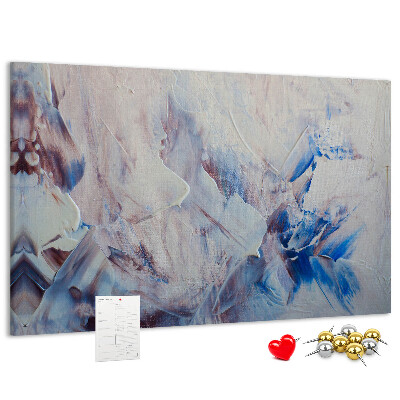 Panou de pluta Peisaj abstract cu tonuri de albastru