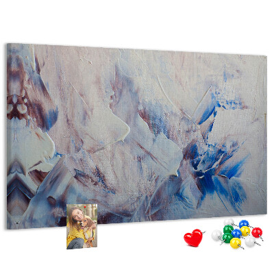 Panou de pluta Peisaj abstract cu tonuri de albastru