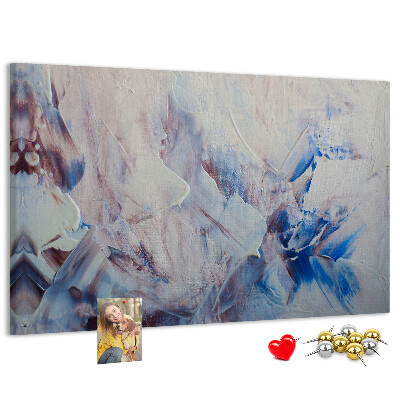 Panou de pluta Peisaj abstract cu tonuri de albastru