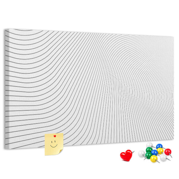Panou din pluta Valuri de linii într-un stil minimalist