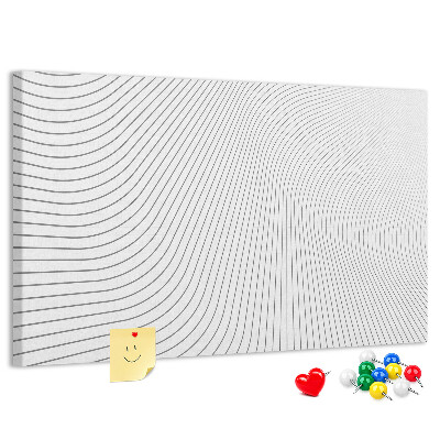 Panou din pluta Valuri de linii într-un stil minimalist