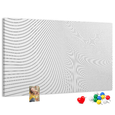 Panou din pluta Valuri de linii într-un stil minimalist