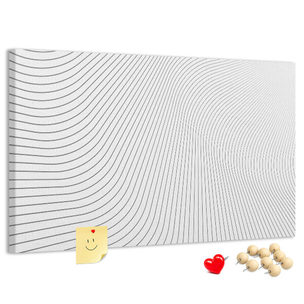 Panou din pluta Valuri de linii într-un stil minimalist