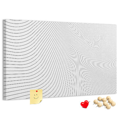 Panou din pluta Valuri de linii într-un stil minimalist