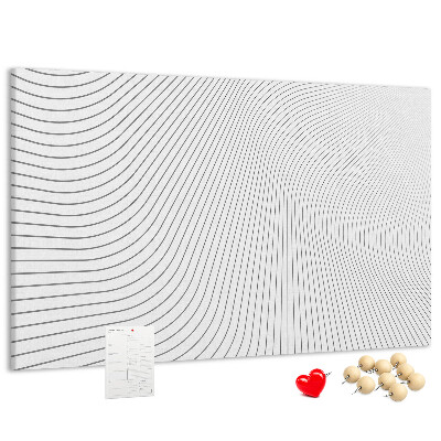 Panou din pluta Valuri de linii într-un stil minimalist