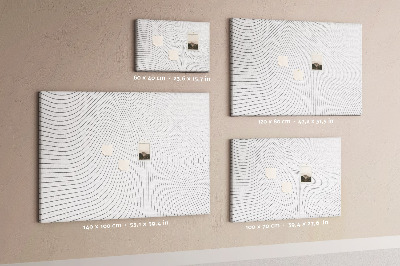 Panou din pluta Valuri de linii într-un stil minimalist