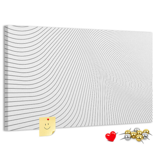 Panou din pluta Valuri de linii într-un stil minimalist