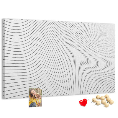 Panou din pluta Valuri de linii într-un stil minimalist