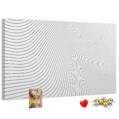 Panou din pluta Valuri de linii într-un stil minimalist