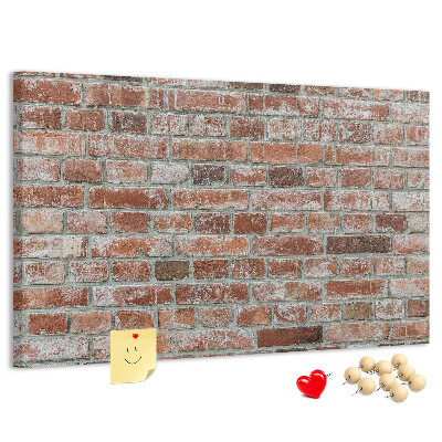 Panou de pluta Zid de cărămidă cu finisaj natural