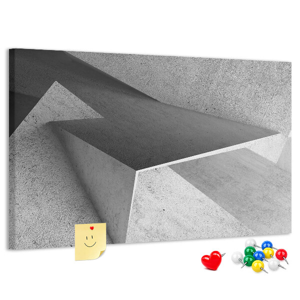 Panou de pluta Forme geometrice într-un stil minimalist