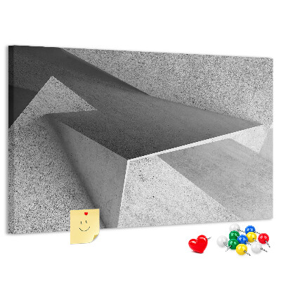 Panou de pluta Forme geometrice într-un stil minimalist