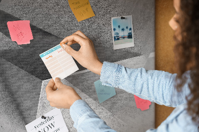 Panou de pluta Forme geometrice într-un stil minimalist