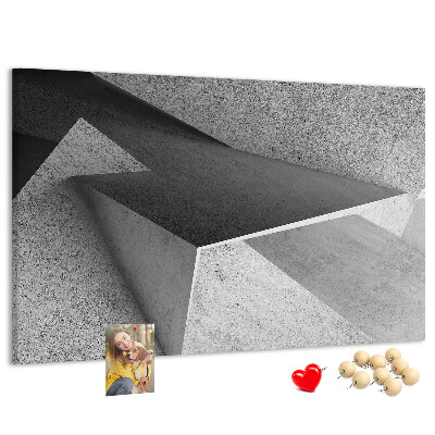 Panou de pluta Forme geometrice într-un stil minimalist