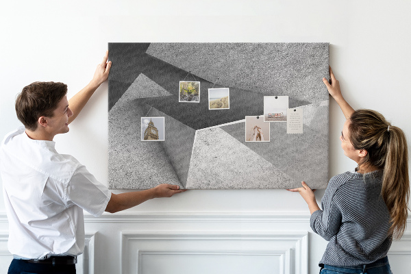 Panou de pluta Forme geometrice într-un stil minimalist