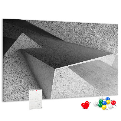 Panou de pluta Forme geometrice într-un stil minimalist