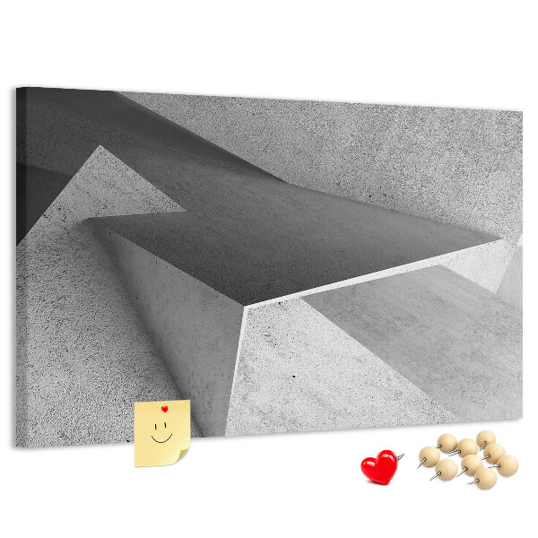Panou de pluta Forme geometrice într-un stil minimalist