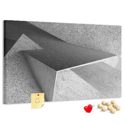 Panou de pluta Forme geometrice într-un stil minimalist