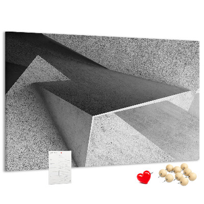 Panou de pluta Forme geometrice într-un stil minimalist