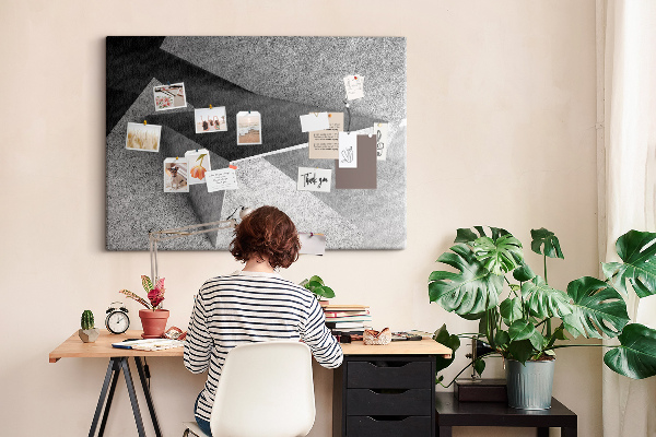 Panou de pluta Forme geometrice într-un stil minimalist
