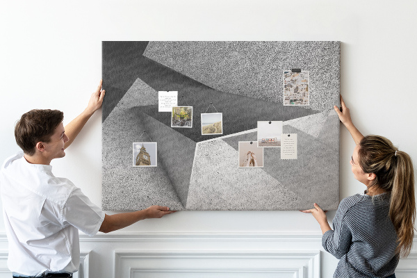 Panou de pluta Forme geometrice într-un stil minimalist