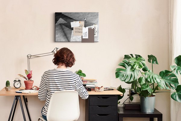 Panou de pluta Forme geometrice într-un stil minimalist