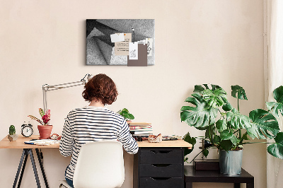 Panou de pluta Forme geometrice într-un stil minimalist