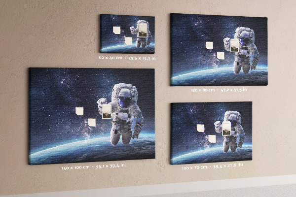 Panou din pluta Astronautul în spațiul cosmic