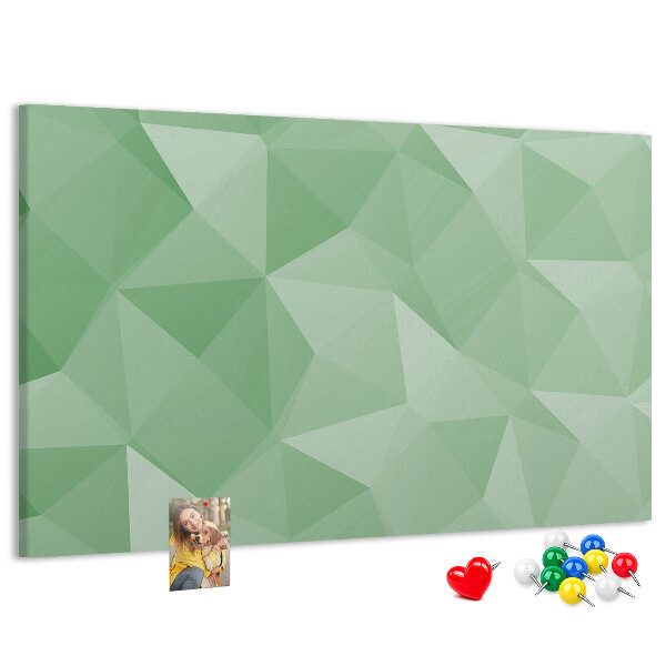 Panou din pluta Model abstract în nuanțe de verde