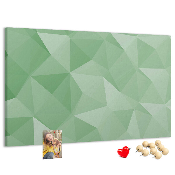 Panou din pluta Model abstract în nuanțe de verde
