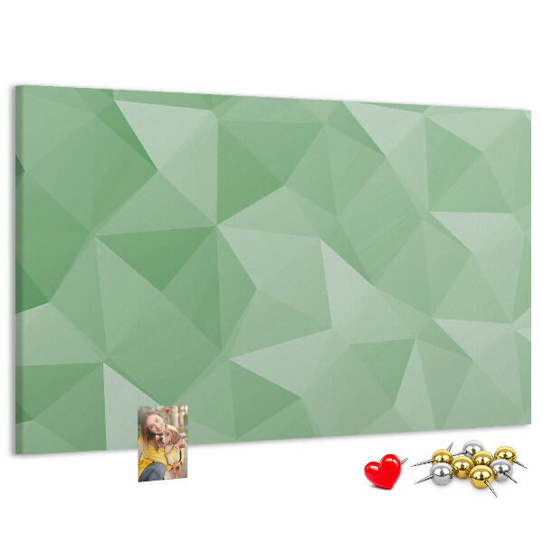 Panou din pluta Model abstract în nuanțe de verde