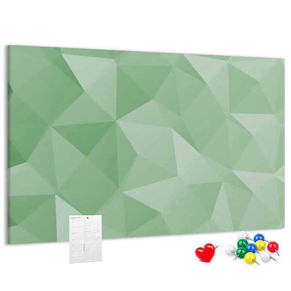 Panou din pluta Model abstract în nuanțe de verde