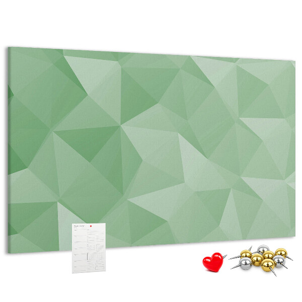 Panou din pluta Model abstract în nuanțe de verde