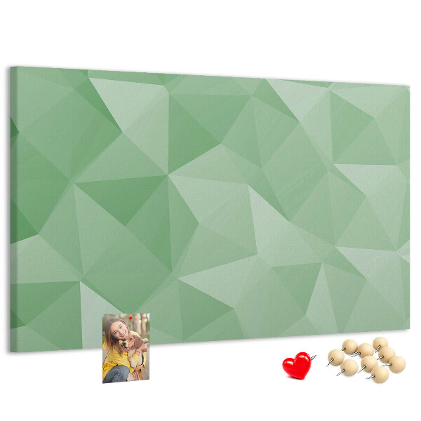 Panou din pluta Model abstract în nuanțe de verde