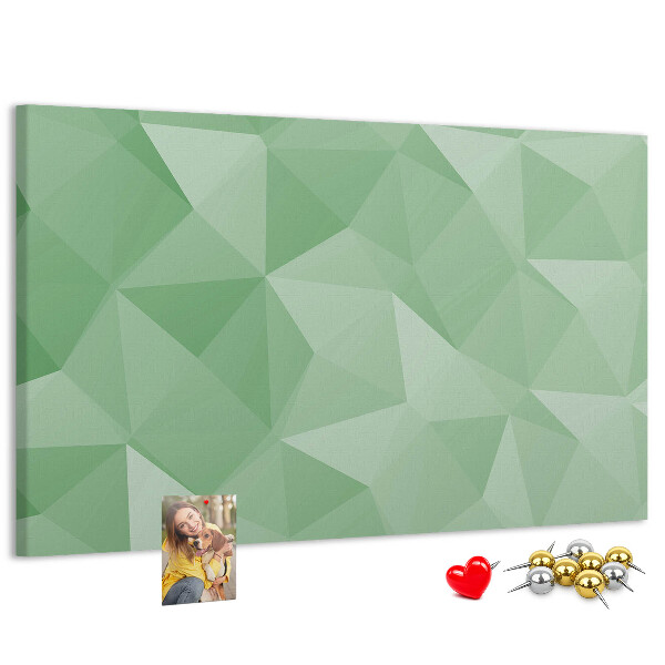 Panou din pluta Model abstract în nuanțe de verde