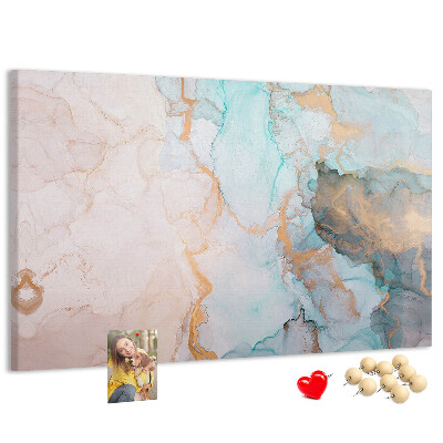 Panou de pluta Model abstract în nuanțe de albastru