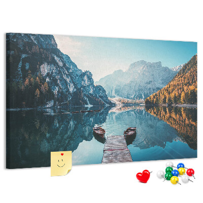 Panou din pluta Peisaj montan reflectat în lac