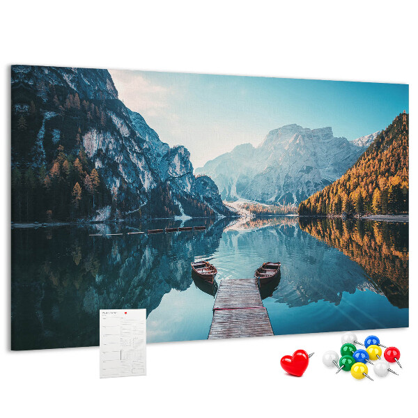 Panou din pluta Peisaj montan reflectat în lac