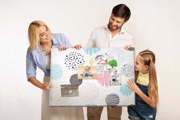 Panou din pluta Forme colorate într-o varietate de modele