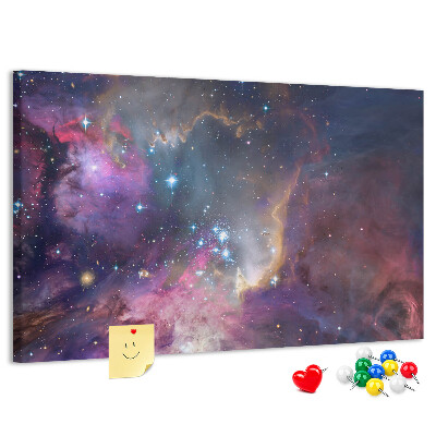 Panou din pluta Un peisaj spațial cu stele și nebuloase