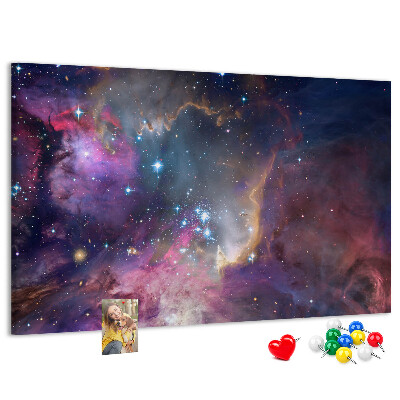 Panou din pluta Un peisaj spațial cu stele și nebuloase