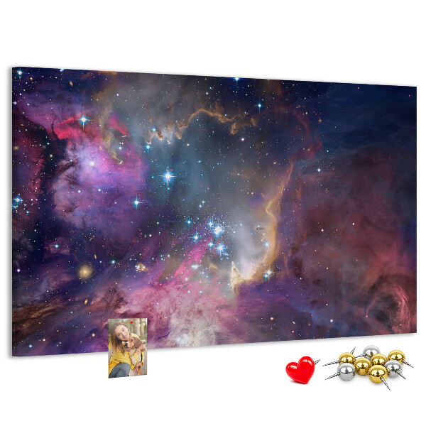 Panou din pluta Un peisaj spațial cu stele și nebuloase