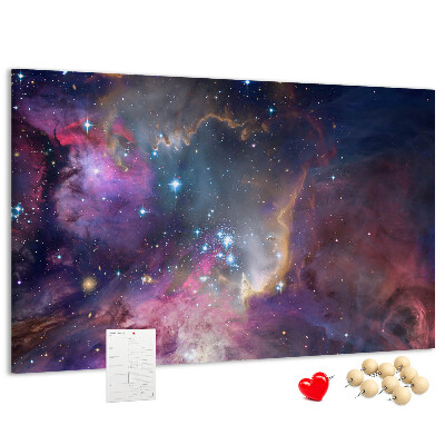 Panou din pluta Un peisaj spațial cu stele și nebuloase