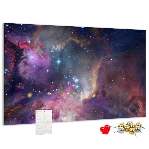 Panou din pluta Un peisaj spațial cu stele și nebuloase